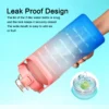64oz Half Gallon Water Bottle BPA Free with Handle and Straw - Image 3